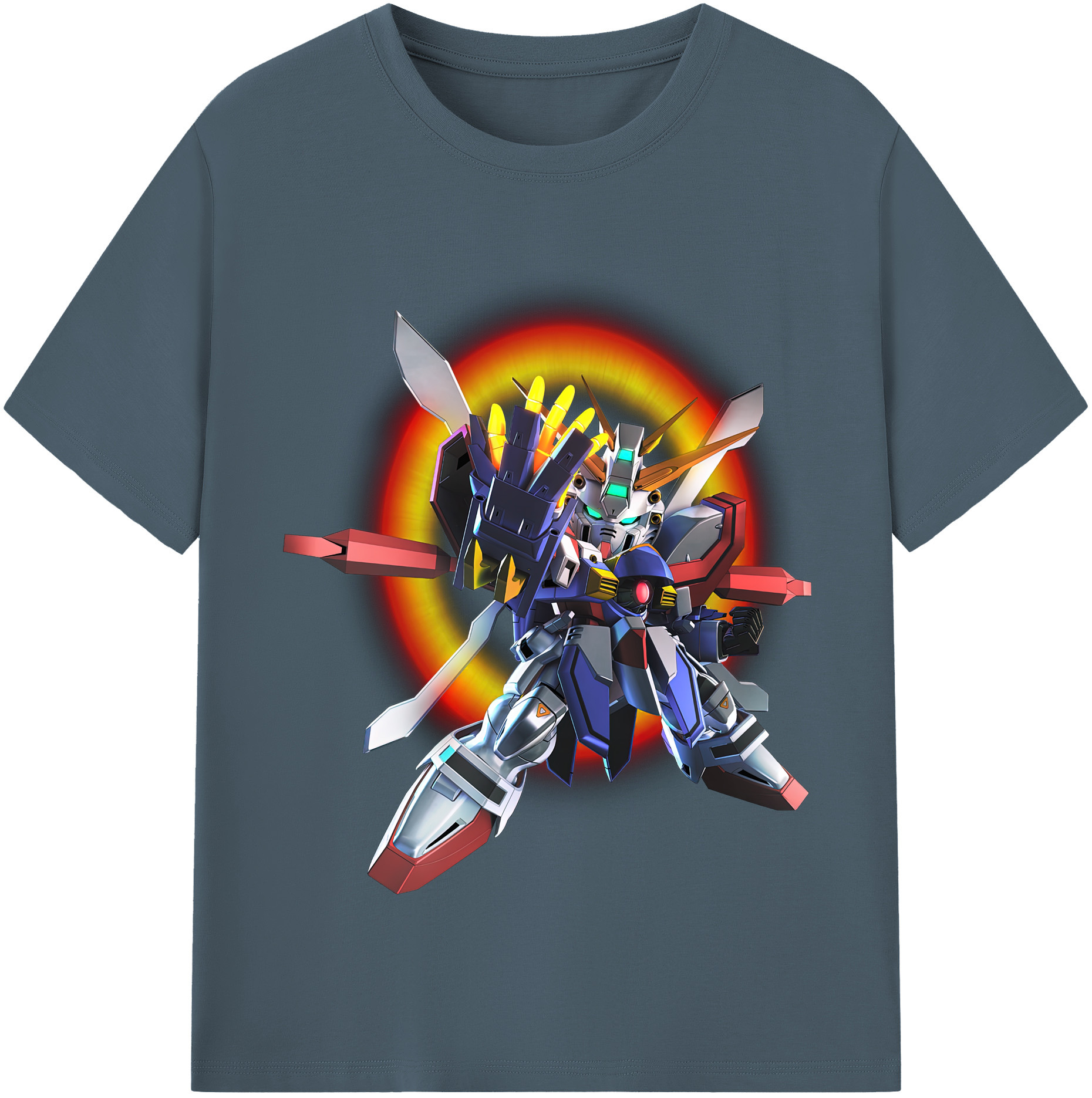 （画像用） 機動戦士ガンダム Mobile Suit Gundam 綿100％半袖Tシャツ（フロントプリント）